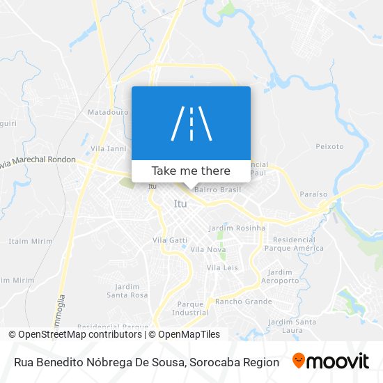 Mapa Rua Benedito Nóbrega De Sousa