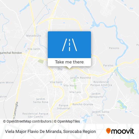 Mapa Viela Major Flavio De Miranda