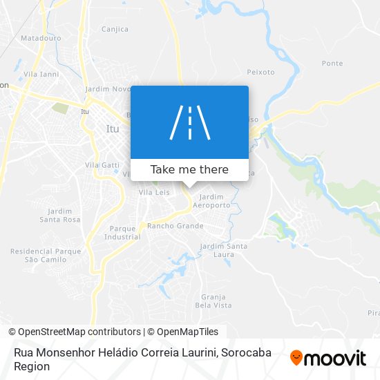 Mapa Rua Monsenhor Heládio Correia Laurini