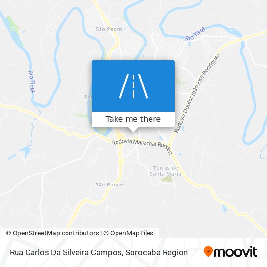 Mapa Rua Carlos Da Silveira Campos