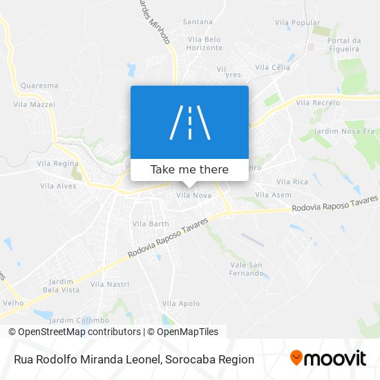 Mapa Rua Rodolfo Miranda Leonel