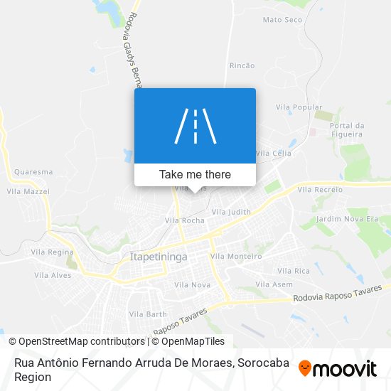 Rua Antônio Fernando Arruda De Moraes map