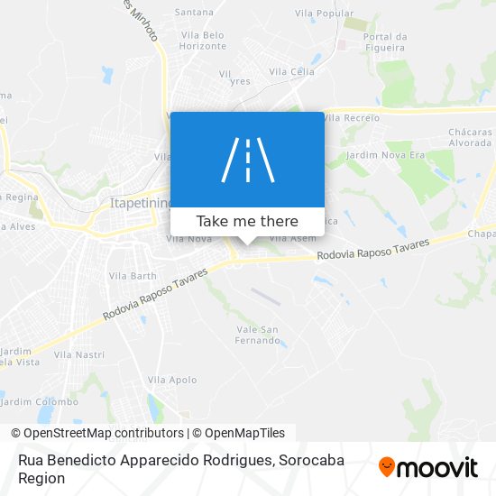 Rua Benedicto Apparecido Rodrigues map