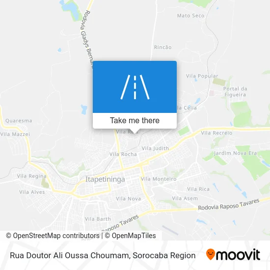 Rua Doutor Ali Oussa Choumam map