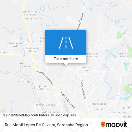 Mapa Rua Mobil Lopes De Oliveira