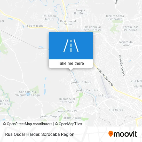 Rua Oscar Harder map