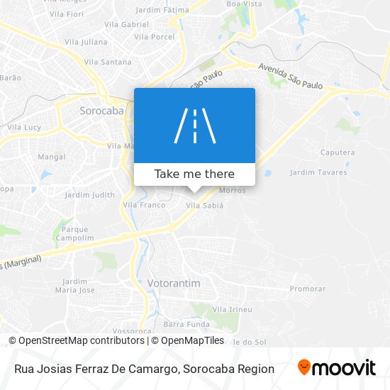 Mapa Rua Josias Ferraz De Camargo