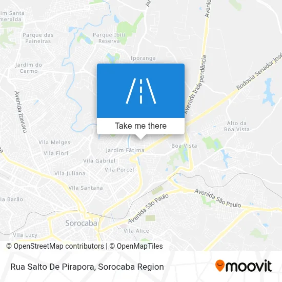 Rua Salto De Pirapora map