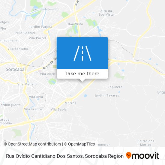 Mapa Rua Ovídio Cantidiano Dos Santos