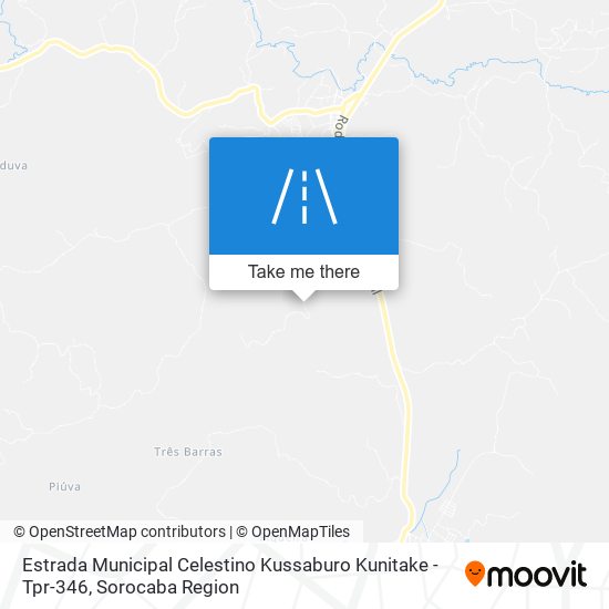 Estrada Municipal Celestino Kussaburo Kunitake - Tpr-346 map