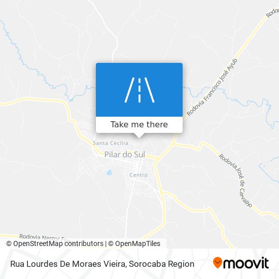 Mapa Rua Lourdes De Moraes Vieira