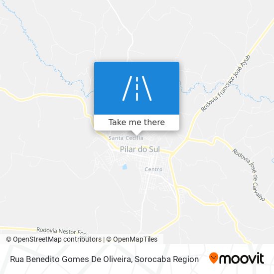 Rua Benedito Gomes De Oliveira map