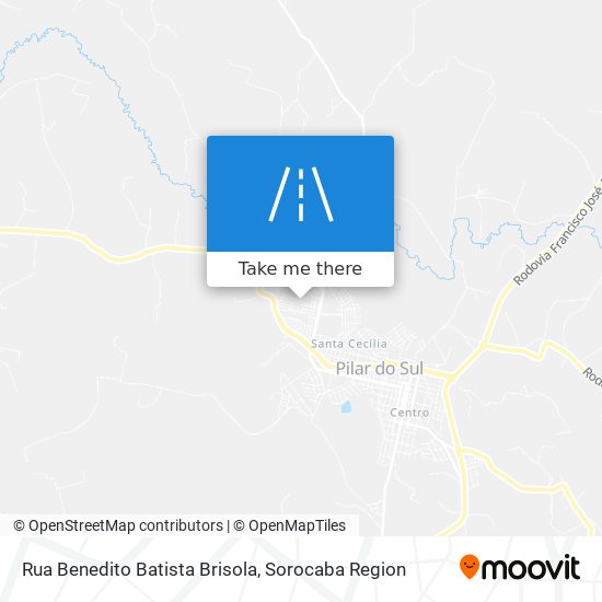 Mapa Rua Benedito Batista Brisola