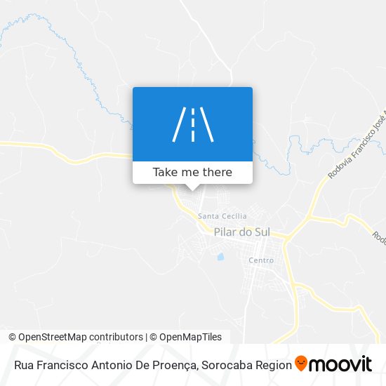 Mapa Rua Francisco Antonio De Proença