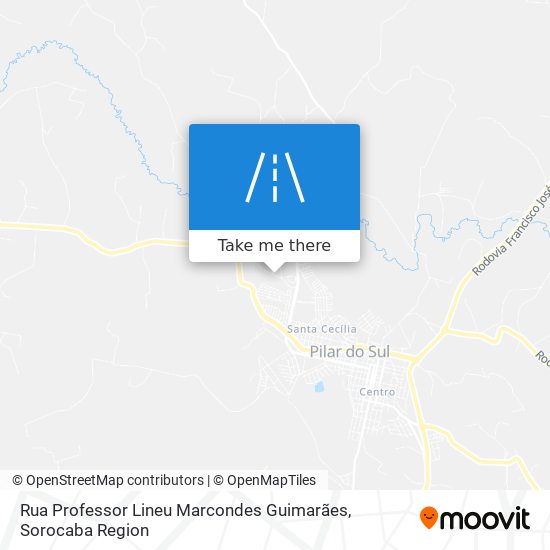 Mapa Rua Professor Lineu Marcondes Guimarães