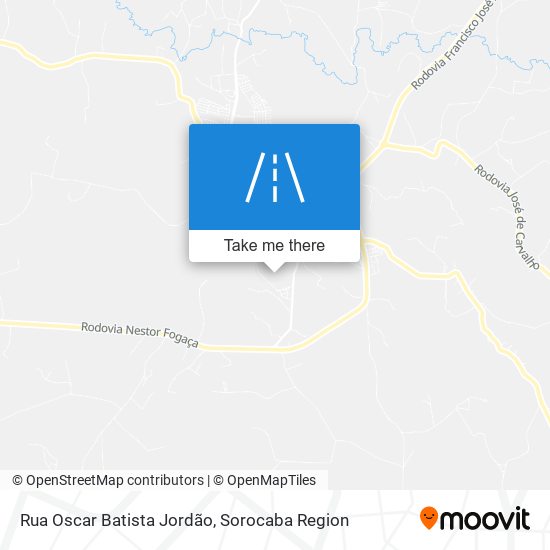 Mapa Rua Oscar Batista Jordão