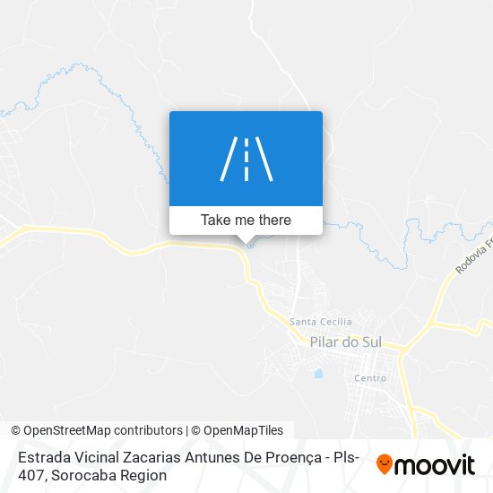 Estrada Vicinal Zacarias Antunes De Proença - Pls-407 map