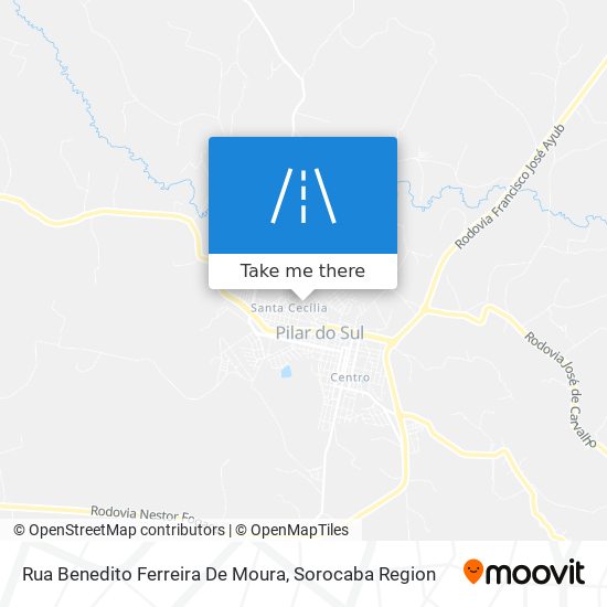 Rua Benedito Ferreira De Moura map