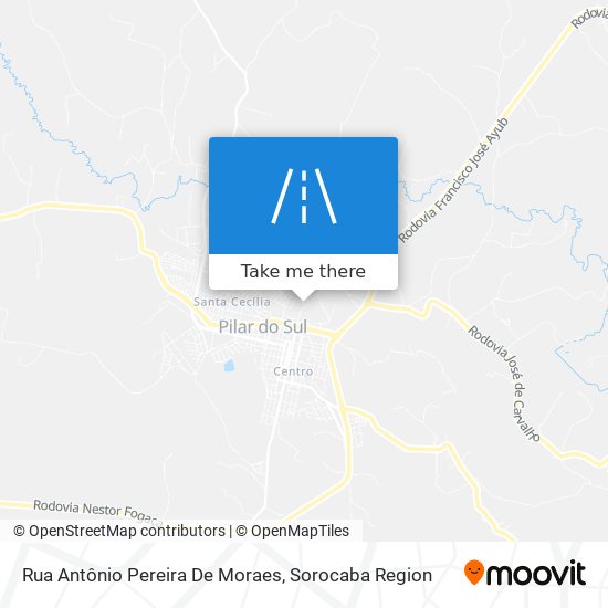 Mapa Rua Antônio Pereira De Moraes