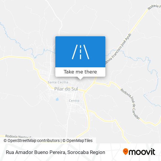 Mapa Rua Amador Bueno Pereira