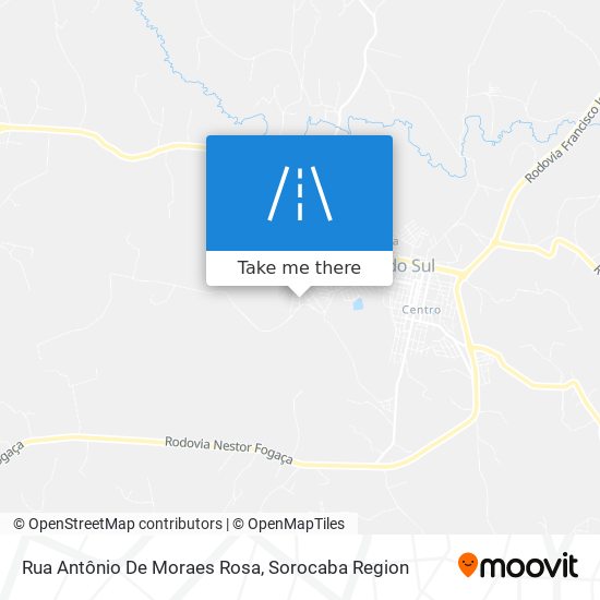 Rua Antônio De Moraes Rosa map