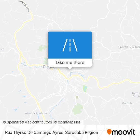 Mapa Rua Thyrso De Camargo Ayres