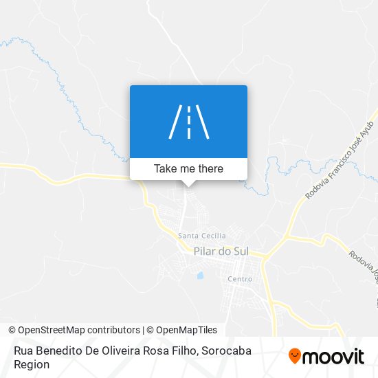 Mapa Rua Benedito De Oliveira Rosa Filho