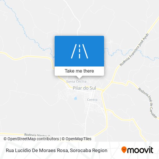 Mapa Rua Lucídio De Moraes Rosa