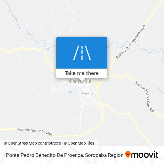 Mapa Ponte Pedro Benedito De Proença