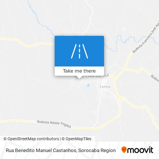 Mapa Rua Benedito Manuel Castanhos