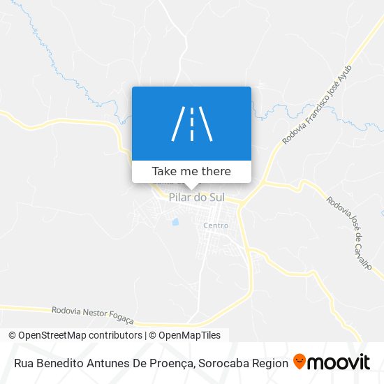 Mapa Rua Benedito Antunes De Proença