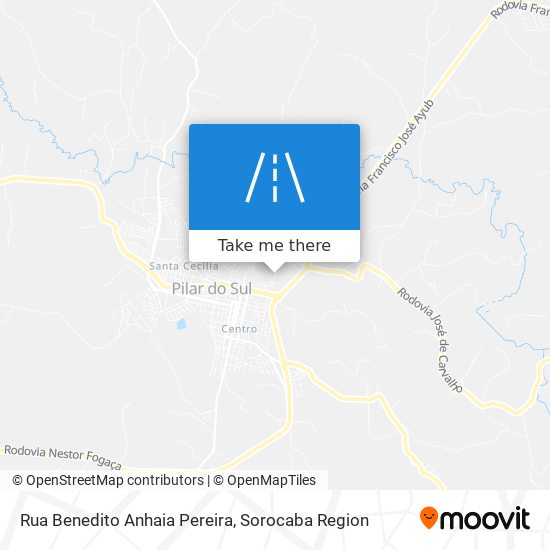 Rua Benedito Anhaia Pereira map