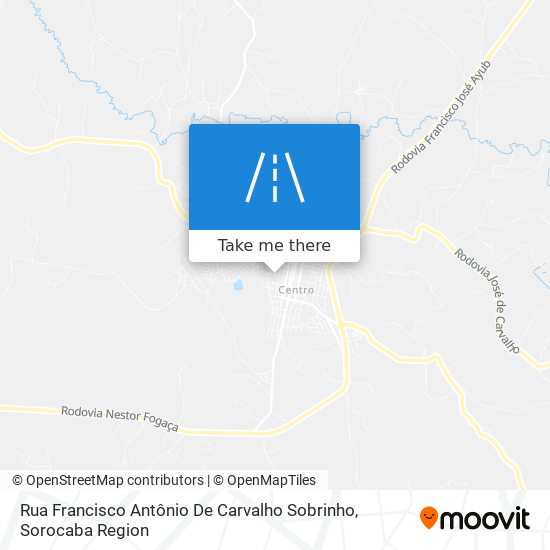 Rua Francisco Antônio De Carvalho Sobrinho map