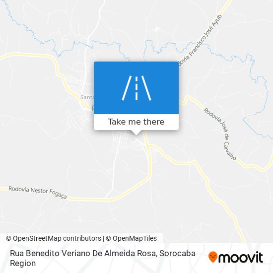 Mapa Rua Benedito Veriano De Almeida Rosa