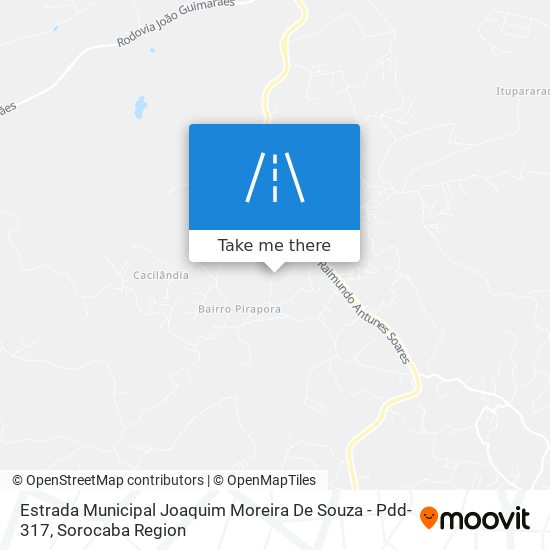 Estrada Municipal Joaquim Moreira De Souza - Pdd-317 map