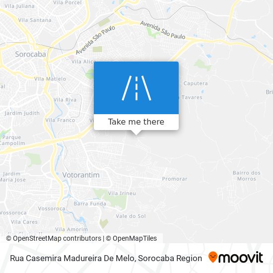 Mapa Rua Casemira Madureira De Melo