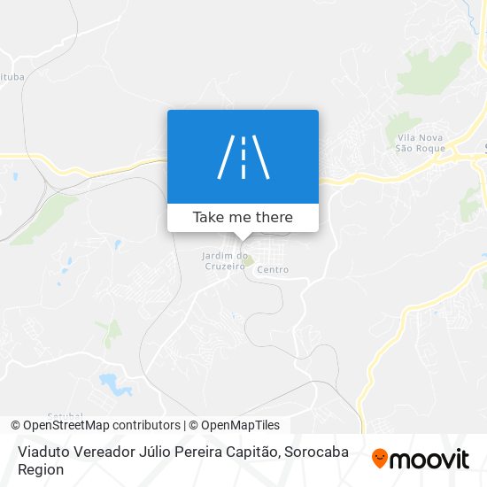 Mapa Viaduto Vereador Júlio Pereira Capitão
