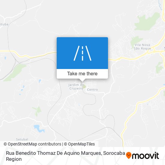 Mapa Rua Benedito Thomaz De Aquino Marques