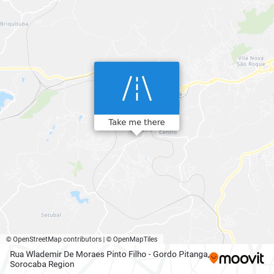 Mapa Rua Wlademir De Moraes Pinto Filho - Gordo Pitanga