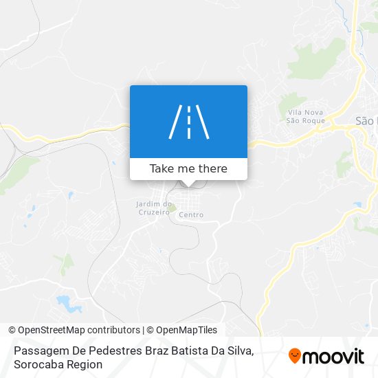 Mapa Passagem De Pedestres Braz Batista Da Silva