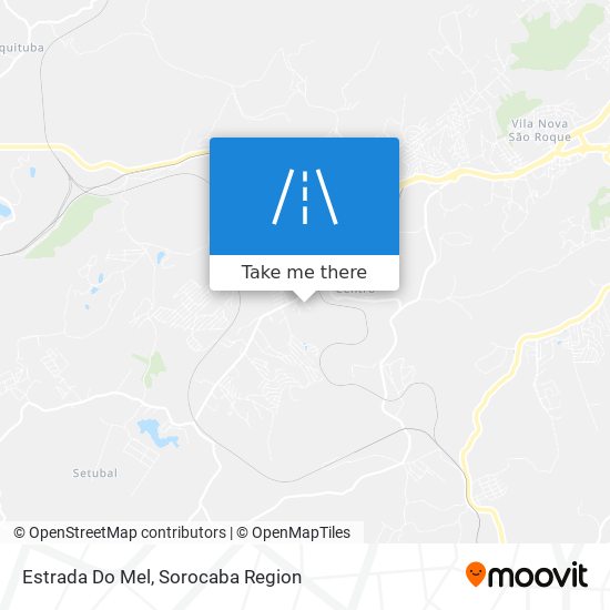 Estrada Do Mel map