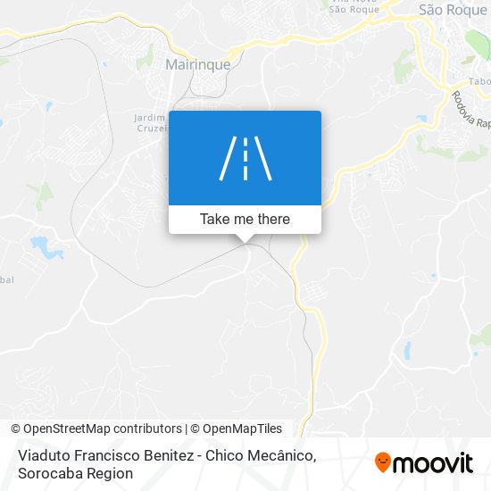 Mapa Viaduto Francisco Benitez - Chico Mecânico