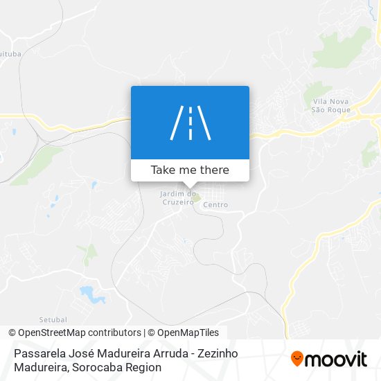 Mapa Passarela José Madureira Arruda - Zezinho Madureira