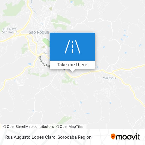 Mapa Rua Augusto Lopes Claro