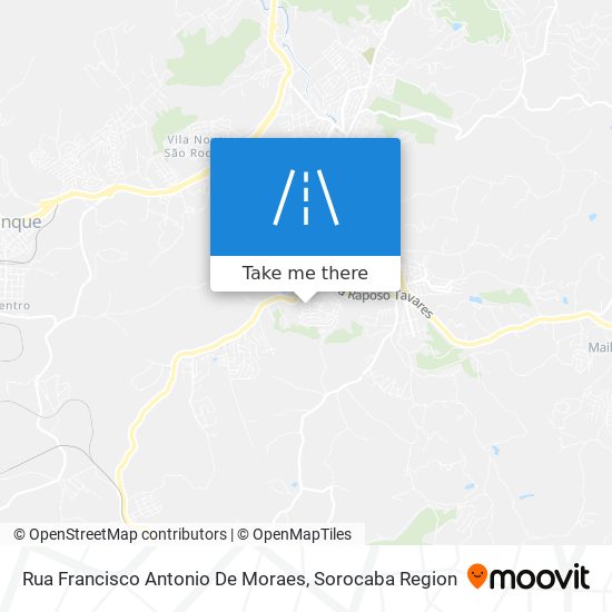 Rua Francisco Antonio De Moraes map