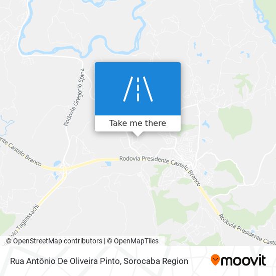 Mapa Rua Antônio De Oliveira Pinto