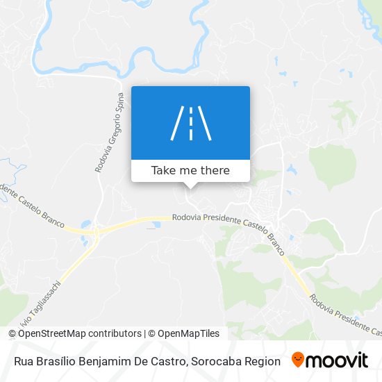 Mapa Rua Brasílio Benjamim De Castro