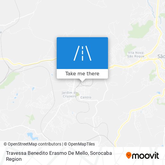 Mapa Travessa Benedito Erasmo De Mello