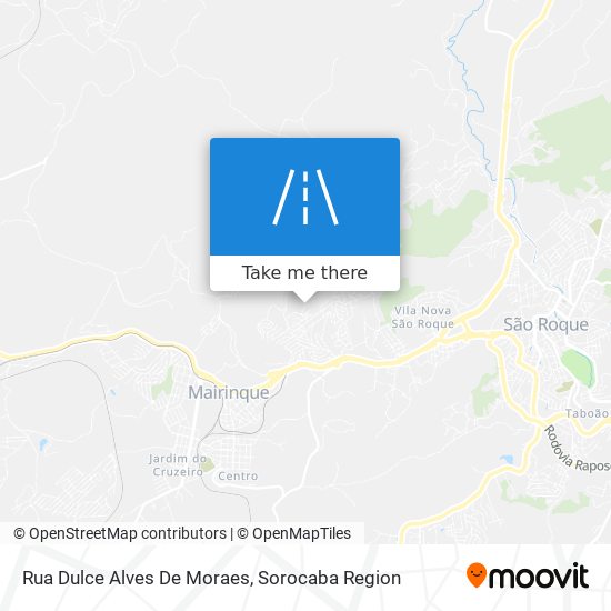 Mapa Rua Dulce Alves De Moraes