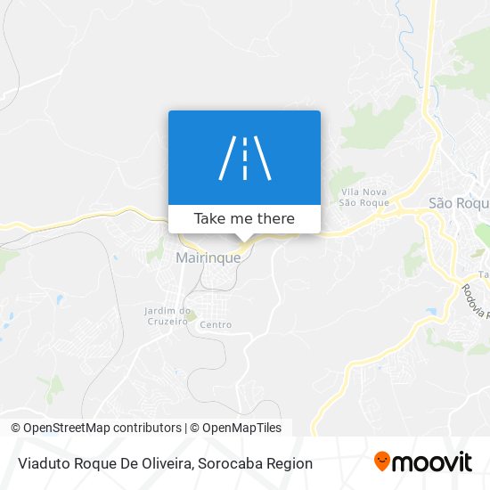 Mapa Viaduto Roque De Oliveira